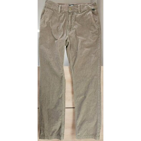 Vans Mens Relaxed Fit Corduroy Chino Pants Size 30x31 Beige - Picture 1 of 9